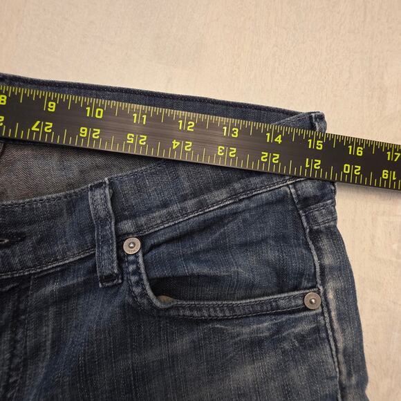 7 for All Mankind Dojo Flare Capri Women's Jeans Size 28 Y2K - Picture 7 of 9